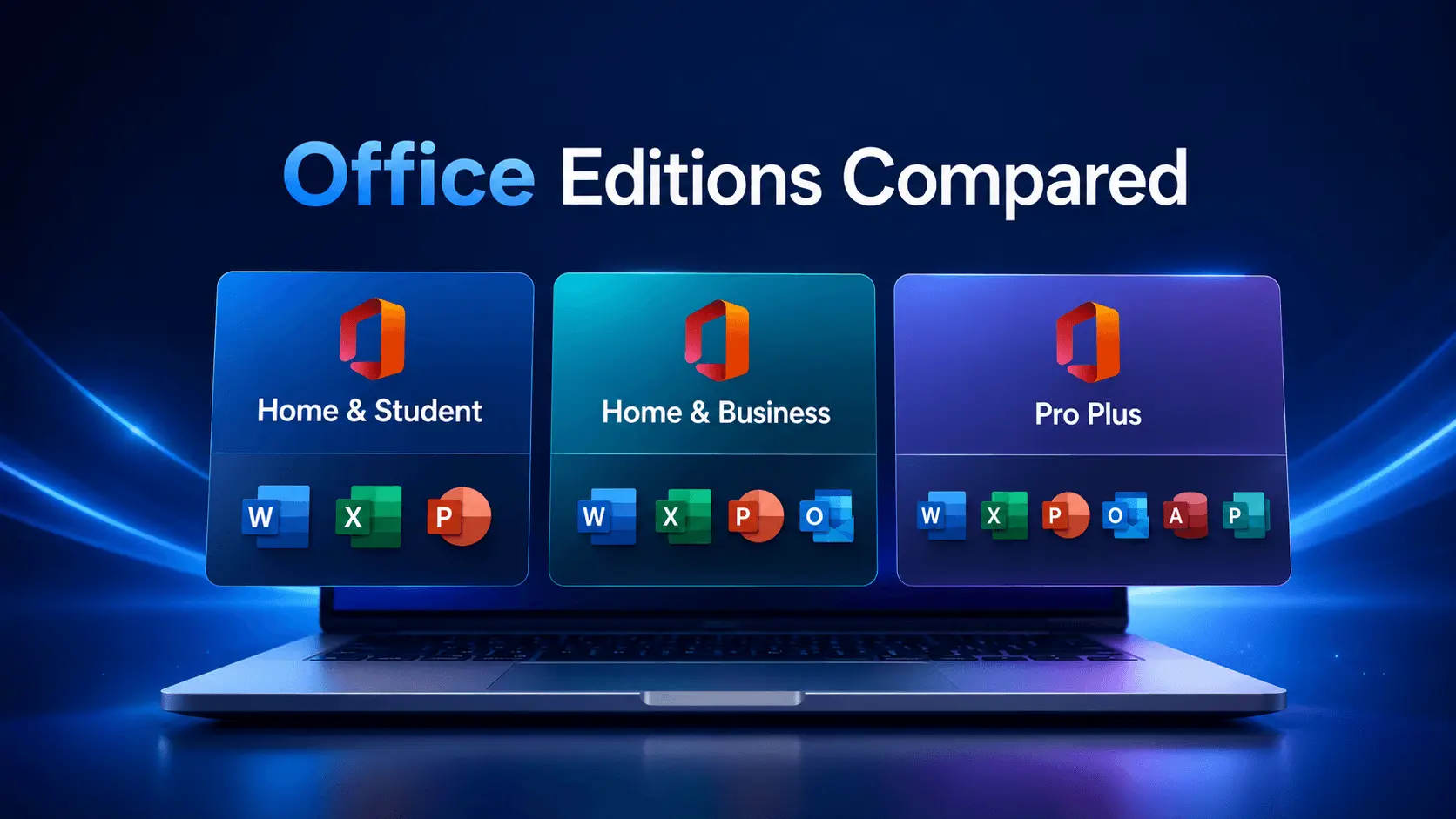 office pro plus vs home and business