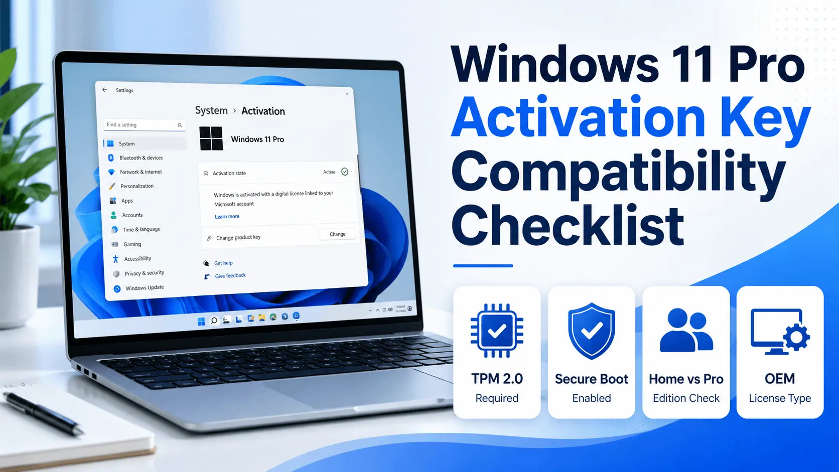 windows 11 pro activation key compatibility checklist before buying